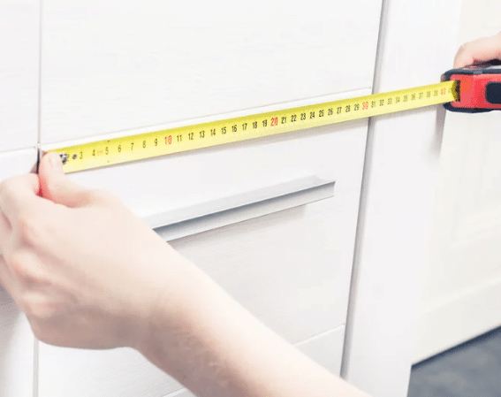 Measuring the garage door