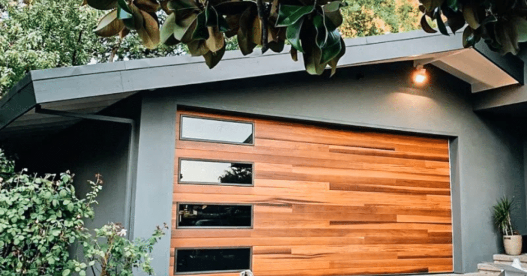 wooden garage door panels