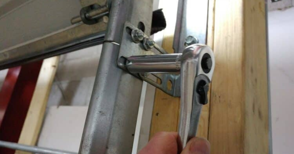 garage door wheel to get on track