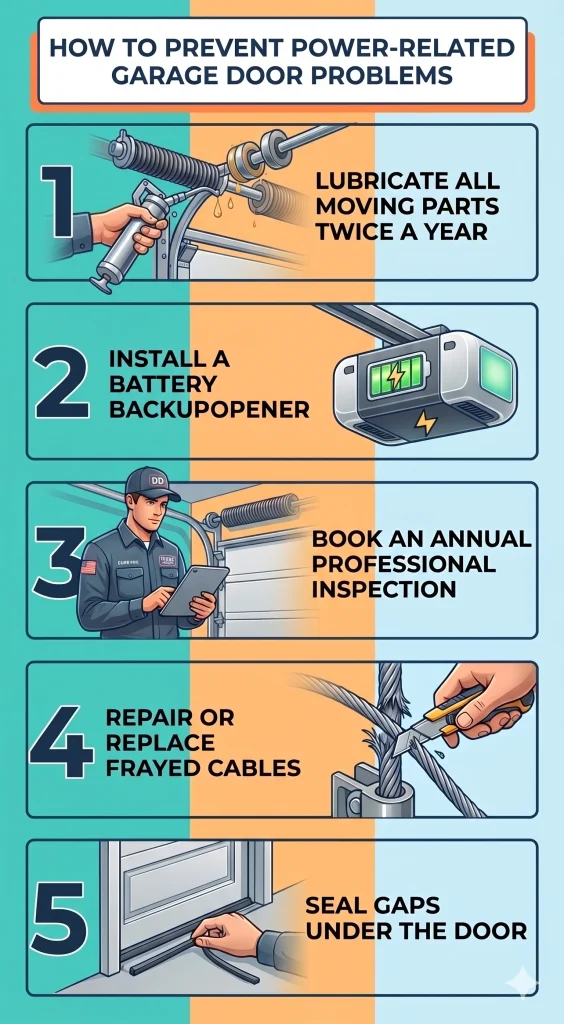 How to Prevent related garage door  problems