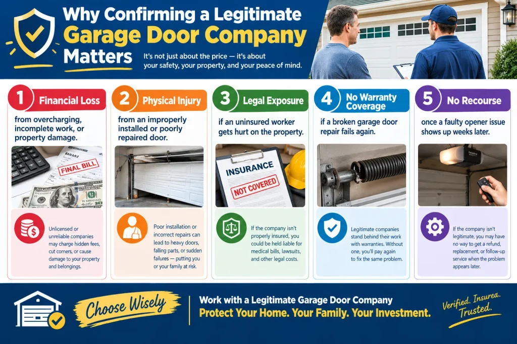 Why Confirming a Legitimate Garage Door Company Matters
