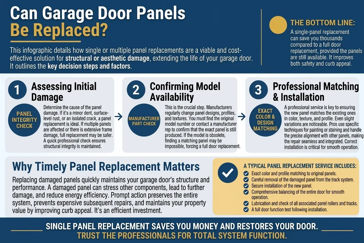 Can Garage Door Panels Be Replaced?