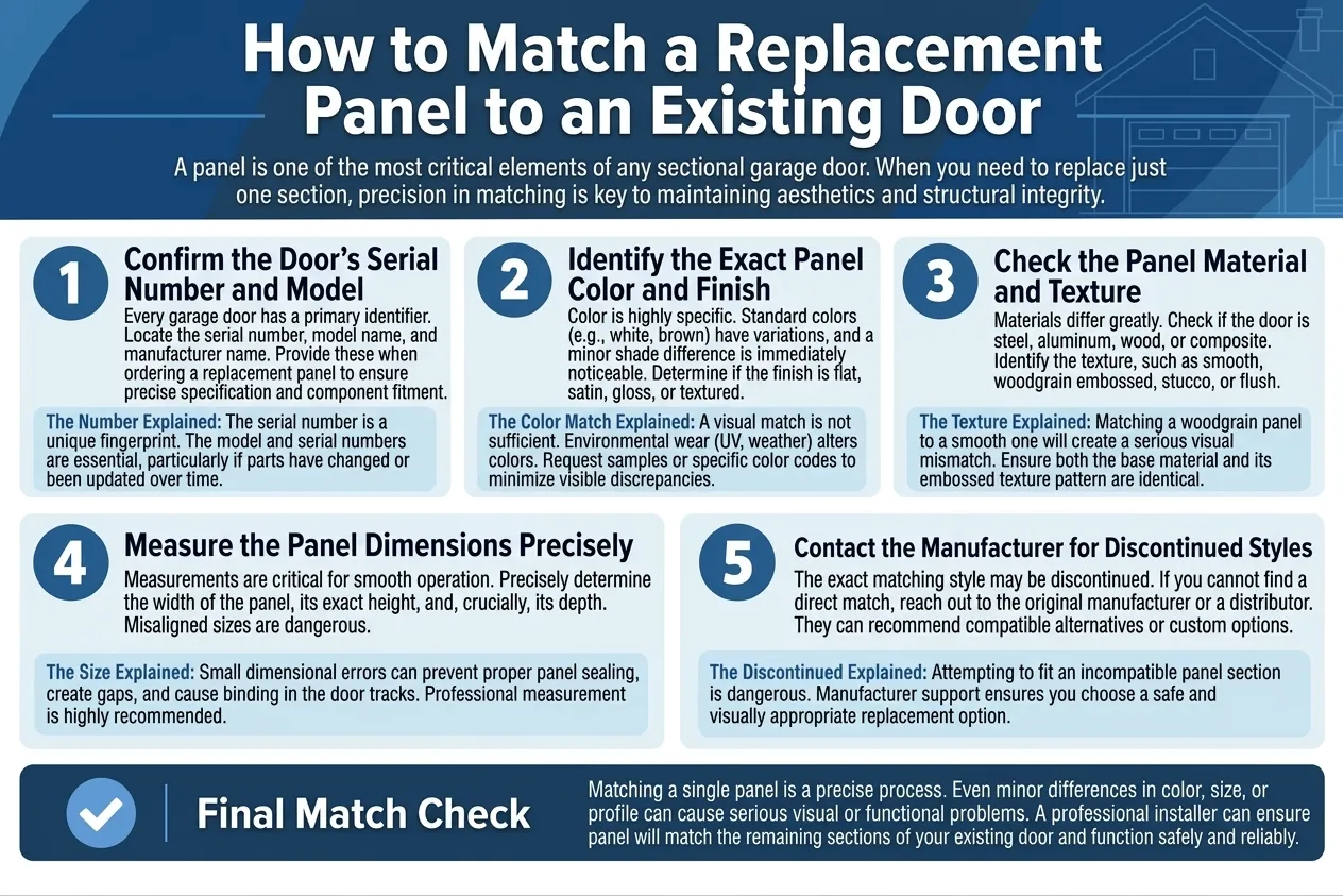 How to Match a Replacement Panel to an Existing Door