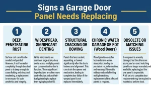 Signs a Garage Door Panel Needs Replacing