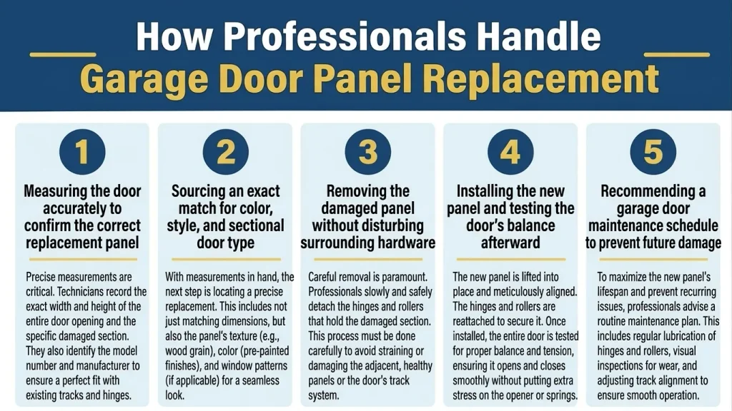 How Professionals Handle Garage Door Panel Replacement